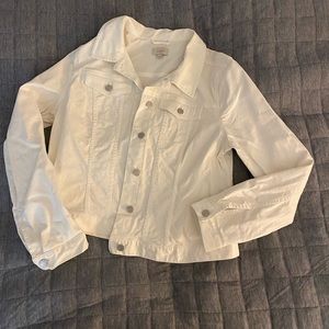 Loft White Jean Jacket